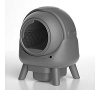 HYTMNPC Smart Litter Box, Automatic Scoop, Extra-Large Roller Type, Fully Automatic Cleaning Cat Litter Box,Smart Health Monitoring App,Easy to Disassemble and Clean,For Multiple Cats Gray,A