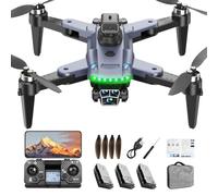 HYTOBP S166 GPS Drone with Camera 4K Professional for Adults Beginners, Drone with 3 Cameras, RC Quadcopter with Brushless Motor, 5G WiFi Transmission, Automatic Return, Follow Me