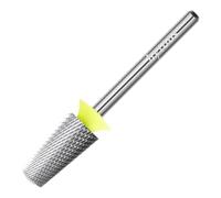 HYTOOS Safety Tapered Nail Drill Bits, XF Uncoated Smooth Top Barrel Nail Bit, 3/32 Two-way Carbide Drill Bits for Nails, Electric Drills Files Accessories Removal Manicure Base Coat