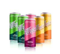 Hytropics Electrolyte Drink Multipack (6 x 250ml) - Sparkling Sugar Free Hydration Drink with B Vitamins & Ginseng - Caffeine Free Energy Drink Alternative for Focus & Jet Lag Recovery