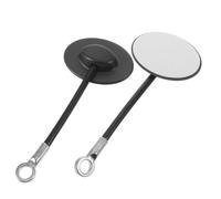 HYTROVE 1 Pair Childproof Refrigerator Freezer Door Lock No-Drill Installation Plastic Cabinet Strap Lock for Dorm and Mini Fridges