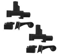 HYTROVE 1 Pair Wheelchair Footrest Bracket Quick Installation Plastic Replacement Mount Compatible with 22mm Pipe Diameter for Manual Wheelchair Footrest Locking Holder Support