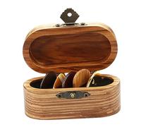 HYTROVE 1 Set Guitar Pick Holder Set Elegant Wooden Case with Premium Guitar Picks for Acoustic Electric Ukulele and Bass Stylish Organizer for Birthdays and Special Occasions