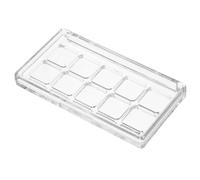 HYTROVE 10 Pcs Eyeshadow Palette Cosmetic Storage Box with Multiple Compartments Plastic Refillable Multifunctional Design for Travel Use by Professional Makeup Artists and Beauty
