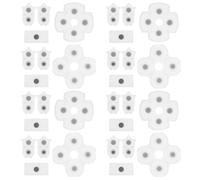 HYTROVE 10 Sets Controller Replacement Parts Conductive Silicone Button Pads Kit Soft Conductive Pads for Responsive Gaming Easy Installation Repair for Precise Feedback