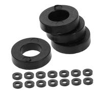 HYTROVE 100pcs Flat Plastic Drum Washers Black Screw Washers for Jazz Drum Kit Repair Accessories Gasket Replacement Parts