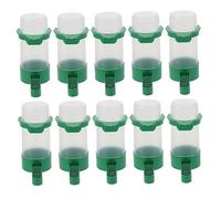 HYTROVE 10pcs Automatic Bird Water Dispenser Device for Cage Durable and Easy to Clean Feeder for Parrots Pigeons Doves Transparent Design to Monitor Water Level