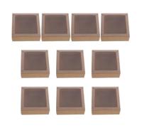 HYTROVE 10pcs Blank Match Boxes with Sliding Lid, Cubic Paper and Plastic Match Containers, 8x8x3cm, Sl esign Preventing Spilling, for DIY and Kitchen Prep Storage