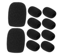 HYTROVE 10pcs Lapel Headset Mic Sponge Covers Versatile Microphone Windscreen for Speech Teaching Conferences