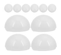 HYTROVE 10pcs LED Vanity Light Bulb Replacement Globes Half Sphere PC Plastic Lamp Shades for Makeup Mirrors Soft Lighting Easy Replacement Suitable for Bathroom Bedroom Lighting Setup