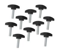 HYTROVE 10pcs Microphone Stand Clip Screws Angle Adjustment for Mic Clamp and Stand Clamp Sturdy Black Pp and Carbon Steel Material for Live Performance and Stage Use