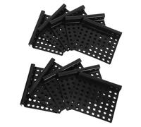 HYTROVE 10pcs Plastic Flow Control Baffle Aquarium Filter Baffle Quiet Operation Easy Mount Design Black External Filter Accessory for Reducing Strong Currents and Creating A Calm