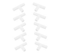 HYTROVE 10pcs Plastic T Connector Tent Pole Joints Canopy Couplers for Playpen Frames and Tent Repairs Inner Fittings Kit for Flexible Outdoor Structure Assembly