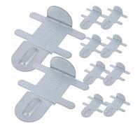 HYTROVE 10pcs Rabbit Accessories Cage Food Box Fixing Stainless Steel Rabbit Pen Clip Cage Clip for Reptiles