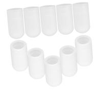 HYTROVE 10pcs Silicone Drumstick Silent Tips Drum Stick Mute Covers Lightweight Drumstick Ends for Practicing at Home on The Go Easy Storage and Transportation