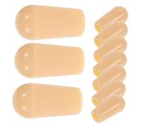 HYTROVE 10pcs Yellow Electric Guitar Toggle Tip Caps 3.5mm Threaded Knobs Set for 3-way Switches Guitar Accessories