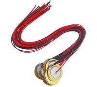 HYTROVE 15pcs 27mm Piezo Pickup Discs with 33cm Cable Acoustic Guitar Drum Trigger Contact Microphone Transducer Elements for Musical Instrument Sound Amplification