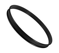 HYTROVE 16 Inch Black Iron Drum Hoop for Bass Drum Easy Installation Versatile Use Modern Style for Personal Practice and Band Performances
