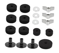 HYTROVE 1Set Drum Kit Felt Pad Set Non Slip Cymbal Pads for Drum Set Supplies Durable Protection Easy Replacement Premium Felt Sponge Accessories for Drumming