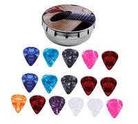 HYTROVE 1Set Durable Guitar Pick Practical Folk Guitar Picks Box Portable and Wear Resistant Accessories for Acoustic and Electric Guitars