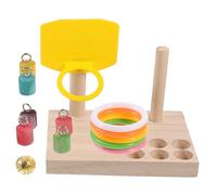 HYTROVE 1set Parrot Training Toy Mini Basketball Shooting Game for and Parrot Intelligence Development Chew Toy for Physical Activity Emotional Health Bird Cage Playtime