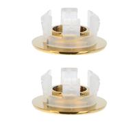 HYTROVE 2 Pcs Copper Overflow Rings for Bathroom Sink Decorative Brass Basin Overflow Covers Creative Household Sink Accessories