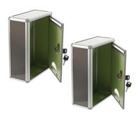 HYTROVE 2 Pcs Wall Mount Mailboxes Metal Wall Mounted Mail Box with Lock Big Capacity Easy to Use Suitable for Families and Community