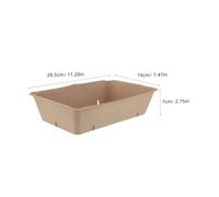 HYTROVE 20pcs Fruit and Vegetable Tray Hamper Berries Berry Keeper Produce Tray Small Produce Basket Containers Vegetable Farmer Market Cherry Bowl Container Beige Pulp