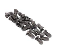 HYTROVE 20pcs Mini Alligator Clips for Crafts and Fabric Accessories, Small Black Iron Metal Clips with Lightweight Design and Secure Grip for Quilting Projects and Daily Wear