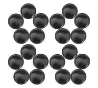 HYTROVE 20pcs Non Slip Dashboard Mat for Car Interior, Black Silicone round Pad Thickened Buffer Layer and Raised Edges, Spill Prevention and High Temperature Resistance for Car Interior