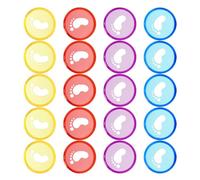 HYTROVE 20pcs Plastic Binding Discs for Loose-leaf Notebook Binder with Creative Design and Strong Hold, Abs Material Suitable for Students and Painters, Book Binding Accessories