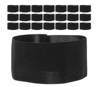 HYTROVE 24pcs Black Funeral Armbands with Comfortable Stretchy Band Construction, Polyester Material for Memorial Service and Condolence, Simple and Elegant Mourning Bands for Men
