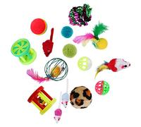 HYTROVE 24Pcs Cat Set Interactive Kicking with Bells and for Indoor Cats Engaging Fun for Playtime Durable and Comfortable Pet for Healthier Activity Random Color
