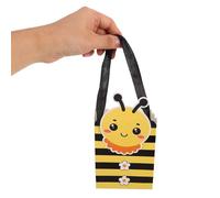 HYTROVE 25pcs Paper Party Favor Treat Boxes Bee Candy Boxes Charming Bee Theme Kraft Paper Easy Carrying Versatile for Celebrations Birthday Shower