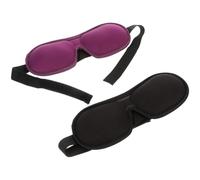 HYTROVE 2pcs 3D Sleeping Eye Mask with Memory Foam and Elastic Bands, Light Blocking Sleep Mask for Indoor and Outdoor Use, Prevents Moving or Falling, Comfortable Nap Blindfold
