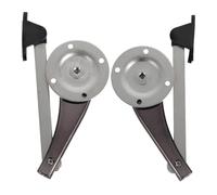 HYTROVE 2pcs Adjustable Hydraulic Cabinet Door Lift Struts Pneumatic Support Hinges for Box Cupboard Doors with Silent Soft Close and Gas Spring Mechanism