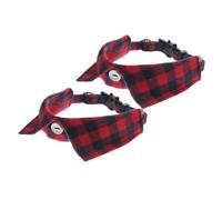 HYTROVE 2pcs Adjustable Pet Collar with Bell and Bow Tie Cute Cat Neck Collar for Kittens and to Clean for Parties and Daily Use