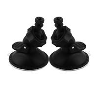 HYTROVE 2pcs Black Suction Cup Mount for Dash Cam and Gps with Reusable Plastic Material Compact Design for Car and Home Decor Securely Holds Action Cameras and Video Recorders