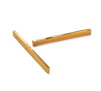 HYTROVE 2PCS Brass Gold Plated Guitar Bridge Saddle for Acoustic Folk Guitar for Enhanced Tone and Sustain