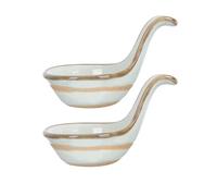 HYTROVE 2pcs Ceramic Sauce Plates for Appetizer Serving, Easy to Carry White Caviar Dish Elegant Contemporary Design, for Hotel and Restaurant Use