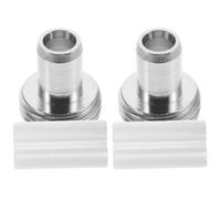 HYTROVE 2pcs Ceramic Sleeve Metal Pen Tip Light Pen Easy to Remove Multi-purpose Red for Electronic Maintenance Silver Red