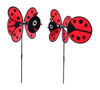 HYTROVE 2Pcs Colorful Bee Windmill Outdoor Toy for Boy Girl and Lightweight Garden Decoration for Home and Farm Use