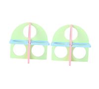 HYTROVE 2PCS Hamster Fitness Ring Fun Amusement for Pets Bright Color Design to Attract Hamsters for Exercise and Playtime Activities Random Color