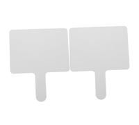 HYTROVE 2Pcs Handheld Dry Erase Answer Paddles Lightweight Boards for Classroom Voting Learning Blank Design for Quick Participation for Icebreakers Assessments