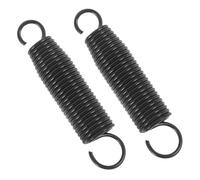 HYTROVE 2Pcs Heavy Duty Carbon Steel Bass Drum Pedal Spring with Tension Rings Percussion Foot Pedal Replacement for Single Double Kick Drum Accessories Easy to Install and Portable