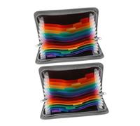 HYTROVE 2pcs Mini A6 Accordion File Organizer Zipper, Multi-Layer Document and Receipt Folder, Travel Pocket Organizer for Cards, and Foreign Currency Storage