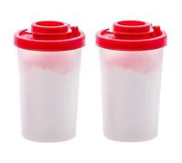 HYTROVE 2pcs Mini Plastic Pepper Shakers for Outdoor and Kitchen Use, Multi-Function Seasoning Storage Jars with Fine Workmanship, Portable Spice Containers for Cooking and Dining