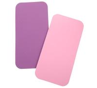 HYTROVE 2pcs Non Slip Knee Yoga Cushion Pads Tpe Material Knee Pad Yoga Accessory for Comfortable Fitness Exercise and Home Training in Deep Purple and Pink