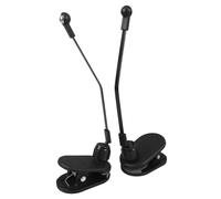 HYTROVE 2pcs Nonslip Music Sheet Holder Clips for Piano Practice Plastic Page Clips for Keyboard Music Books Lightweight and Portable Black