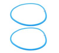 HYTROVE 2pcs Pe Washing Machine Inlet Hose Durable Water Supply Line for Half Automatic Washers Flexible with Hose Clamps Efficient Drainage